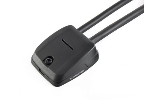 Scanstrut Dekdoorvoer horizontaal voor dubbele kabel zwart