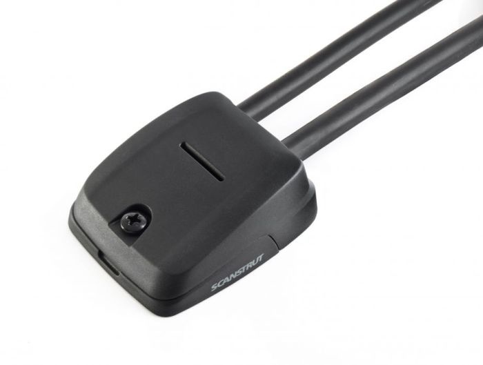 Scanstrut Dekdoorvoer horizontaal voor dubbele kabel zwart