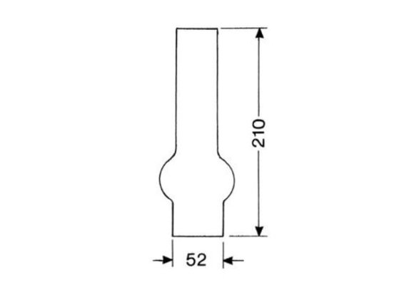 Reserveglas 15''' x 210mm