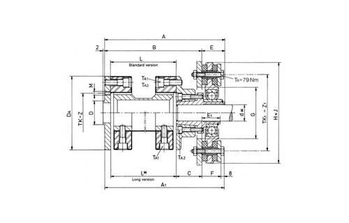 Centaflex-AGM flexibele koppeling