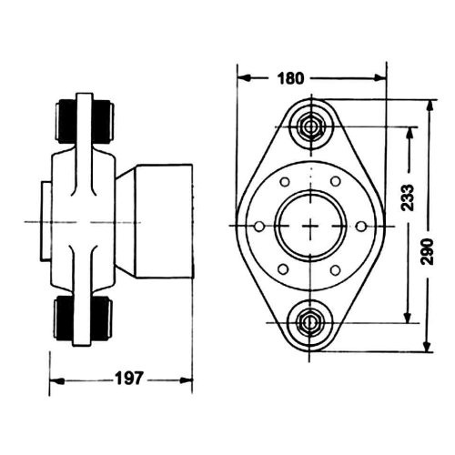 Hydradrive Zelfrichtend druklager voor model HD-108