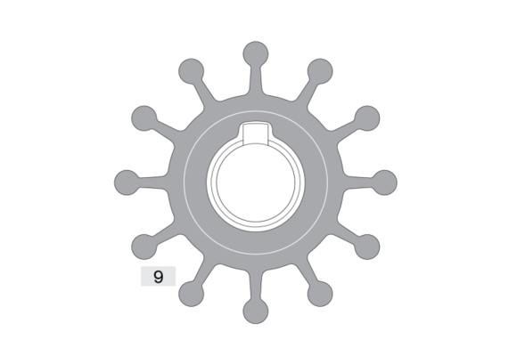 Johnson Pump Impeller voor F5