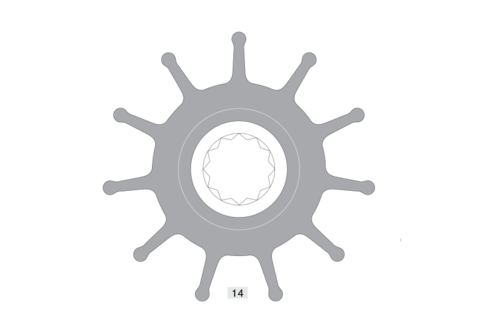 Johnson Pump Impeller voor F8 (819B)