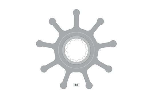 Johnson Pump Impeller voor F8 (819B)