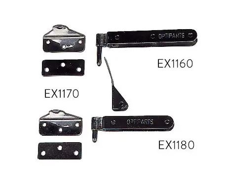 Optiparts - Roer + spiegelbeslag set compleet