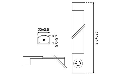 Ledlamp led45 12-14V lichtstrip