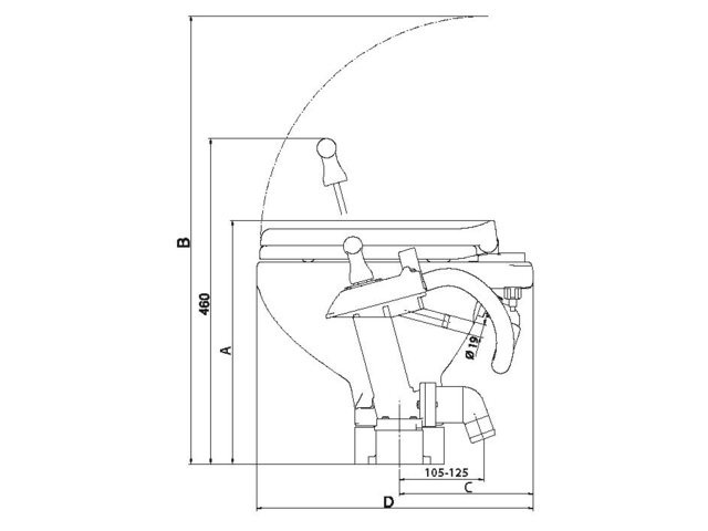 Toilet Large turn2lock