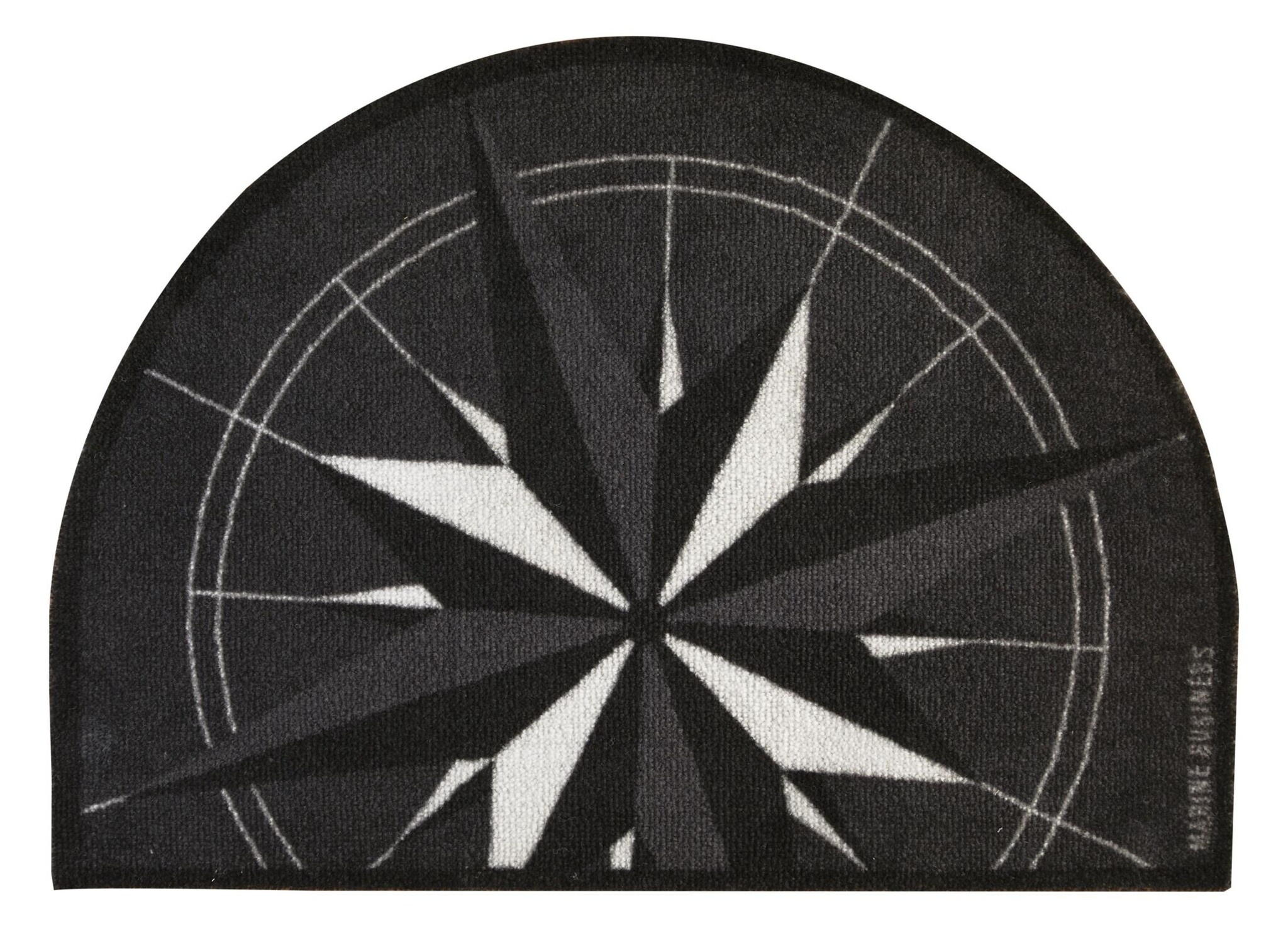 Welcome Deurmat windroos zwart