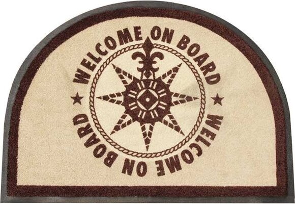 Welcome Deurmat On Board Rond Bruin