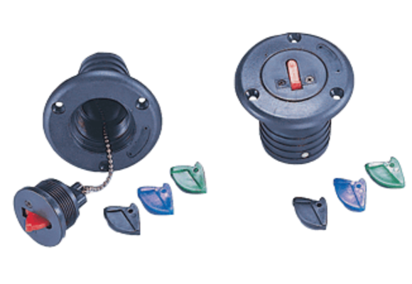 Nylon dekvuldop met kleurgecodeerde sleutels