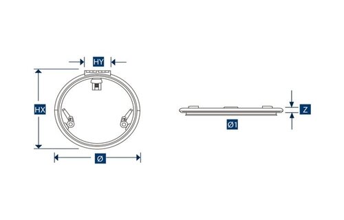 Lewmar Low Profile ronde luiken