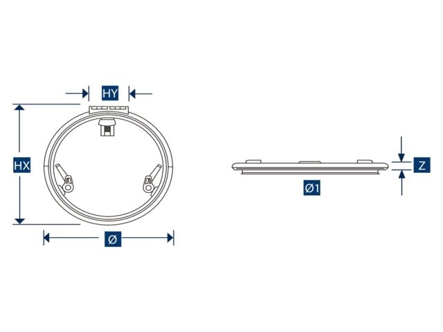 Lewmar Low Profile ronde luiken