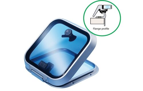 Lewmar Ocean luiken flange profiel