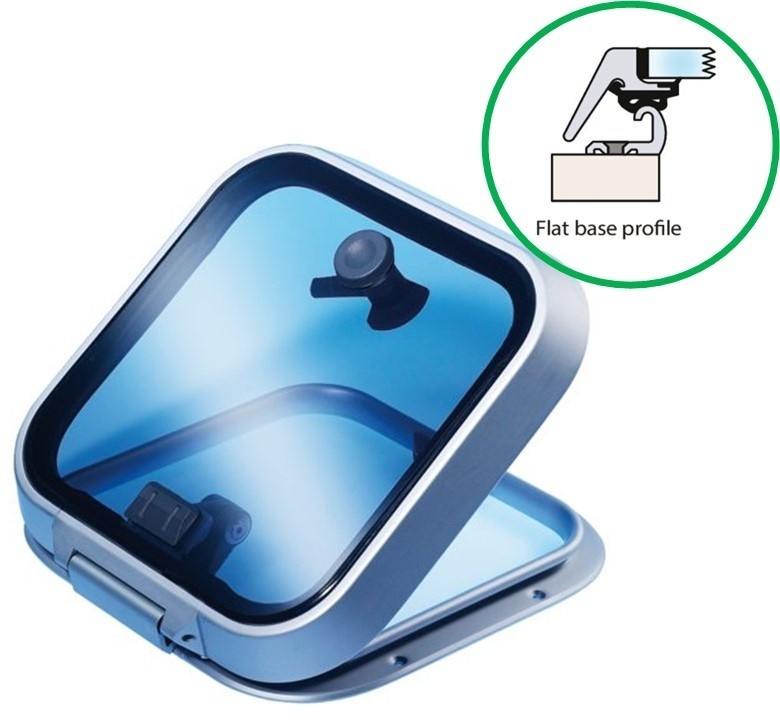 Lewmar Ocean luiken flat base profiel