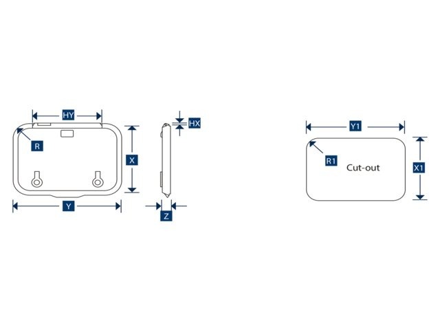 Lewmar Ocean luiken flat base profiel