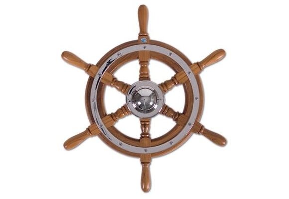 Stazo stuurwiel type 01 teak/chroom