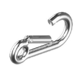 U-rope karabijnhaak met oog | RVS