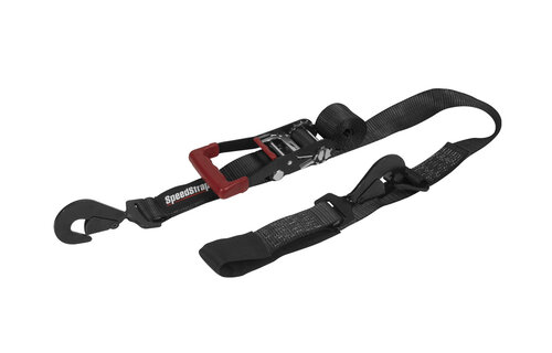 Speedstrap 50 mm Ratchet Tie-down spanband, haak en lus, 300 cm, zwart