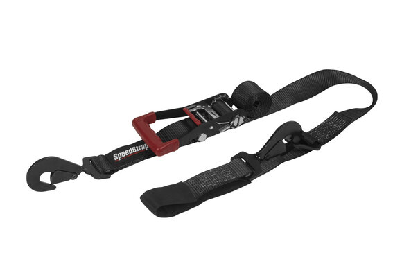 Speedstrap 50 mm Ratchet Tie-down spanband, haak en lus, 300 cm, zwart