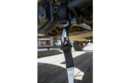 Speedstrap 50 mm Ratchet Tie-down spanband, haak en lus, 300 cm, zwart