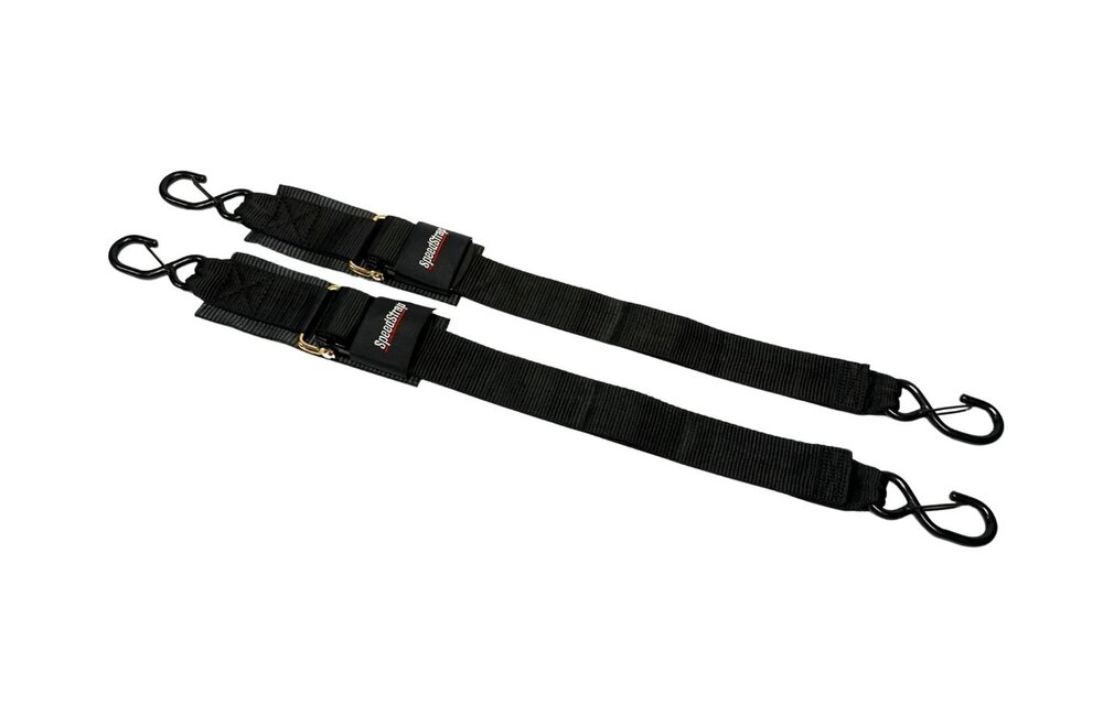 Speedstrap Tie-down band, 120cm, met s-haken, 2 st