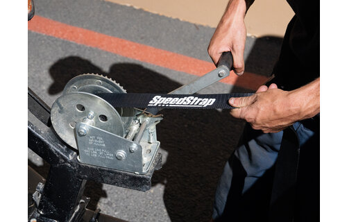 Speedstrap Winch strap, 6 meter trailerband met haak