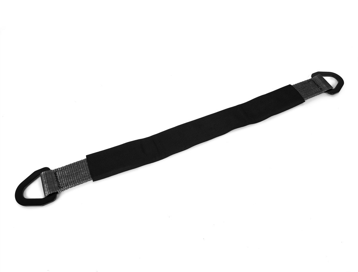 Speedstrap 50 mm Axle strap verlenging, D-ringen en hoes, 76 cm, zwart