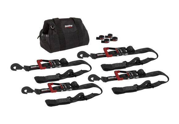 Speedstrap 50 mm Heavy Duty Kit, Ratchet Tie-down, haak en lus, 300 cm, zwart