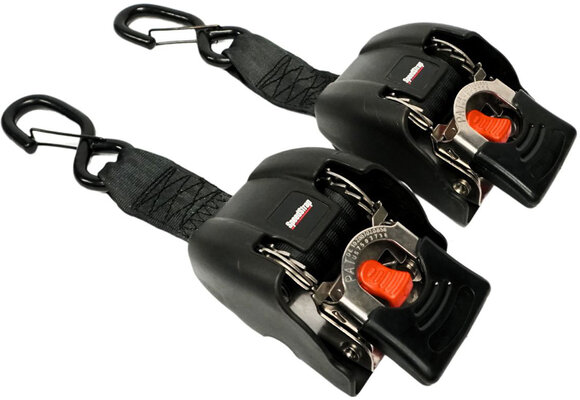 Speedstrap Tie-down automatisch oprolbare spanbanden, rvs ratel, 2 st.