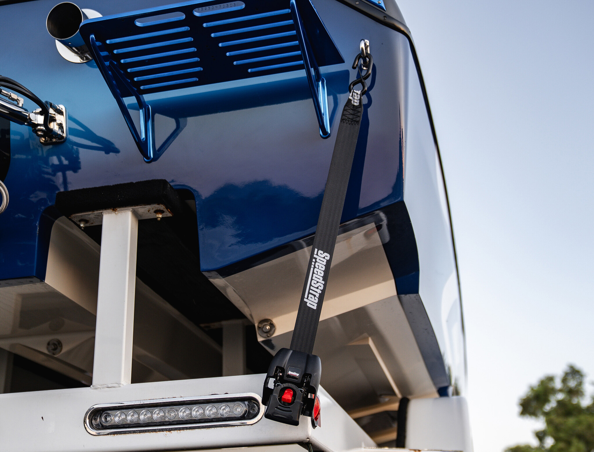 Speedstrap Tie-down automatisch oprolbare spanbanden, rvs ratel, 2 st.