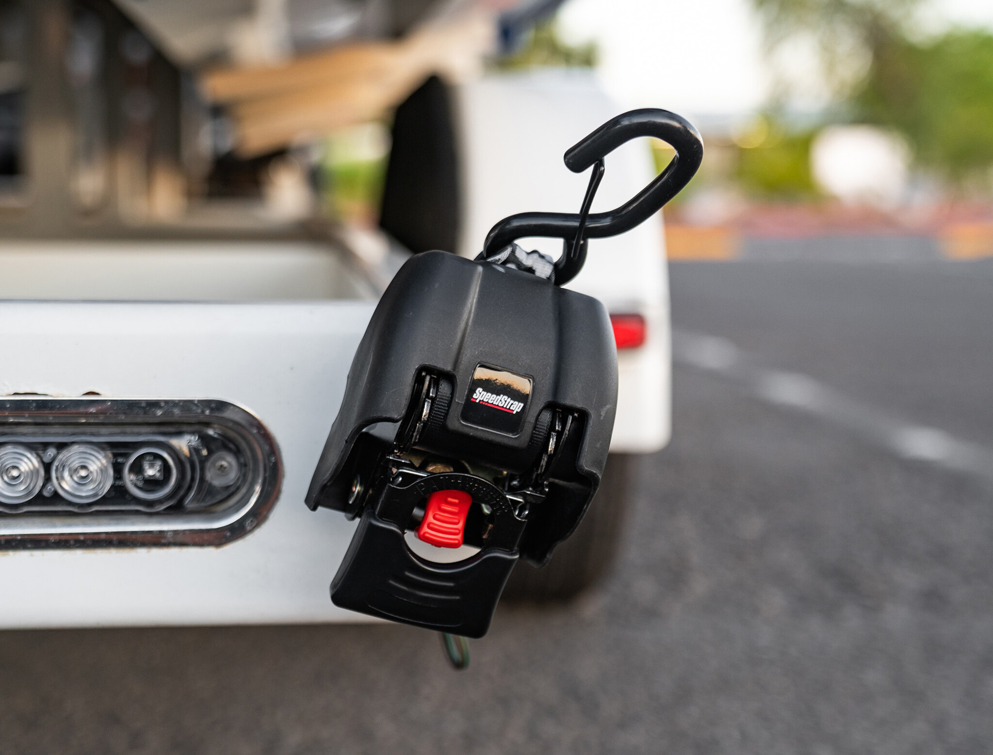 Speedstrap Tie-down automatisch oprolbare spanbanden, stalen ratel, 2 st.