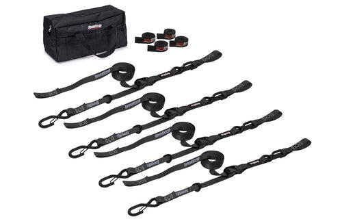Speedstrap 25 mm Cam-Lock Kit, Tie-down, s-haken en lus, 300 cm, zwart
