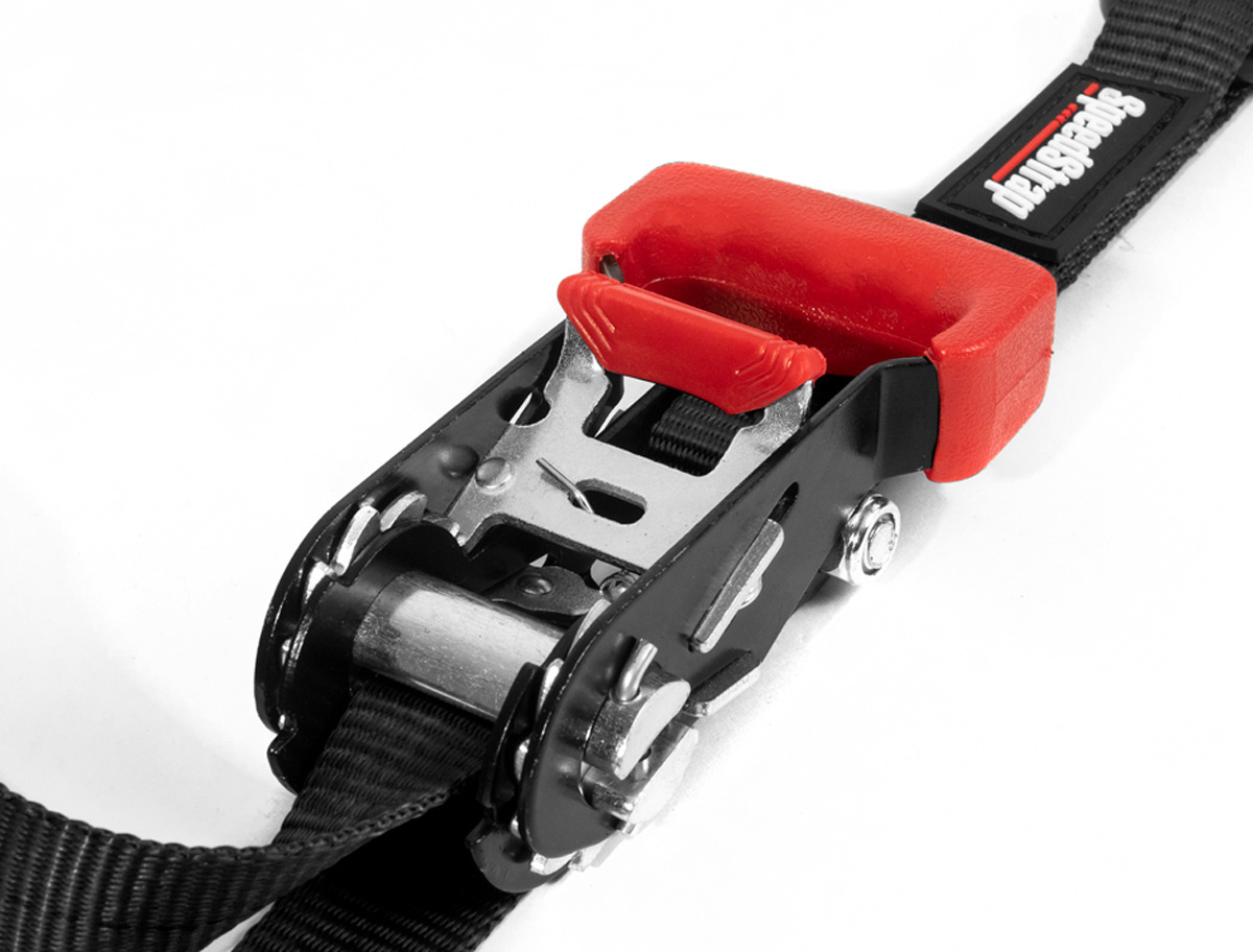 Speedstrap 25 mm Heavy Duty KIT, Ratchet Tie-down, s-haken en lus, 450 cm, zwart