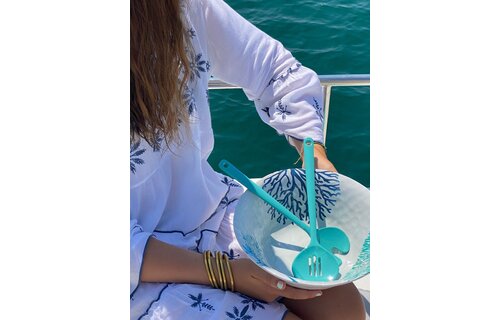 Mare Saladeschaal + Bestek | Blue