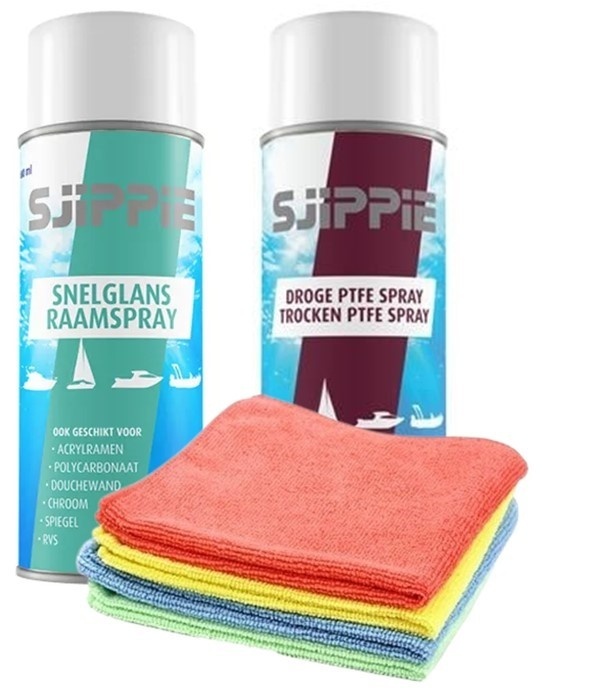 Sjippie schone ramen en droge smering pakket