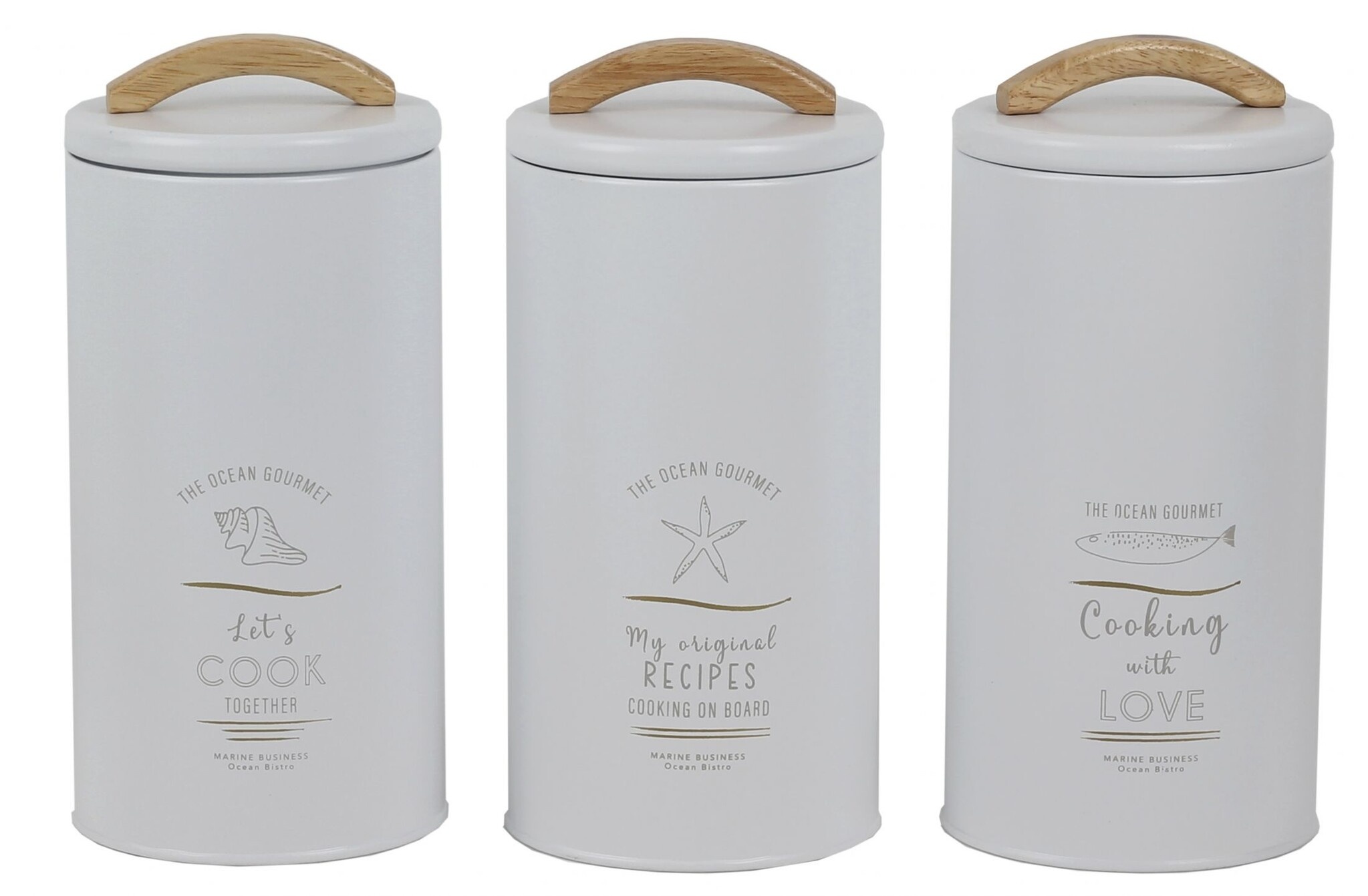 Menorca Opbergset White - L - 3 stuks