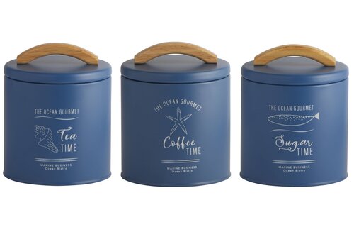 Menorca Opbergset Blauw - S - 3 stuks