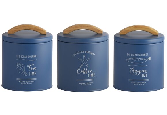 Menorca Opbergset Blauw - S - 3 stuks