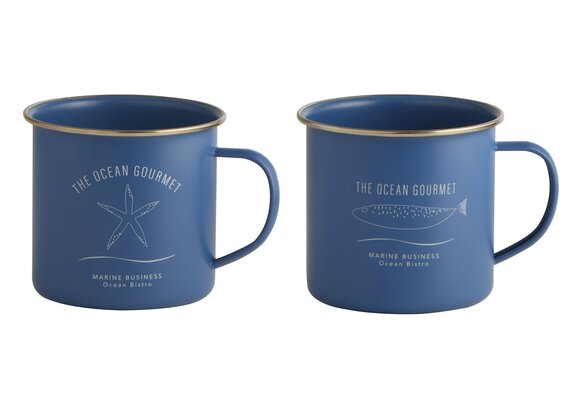 Menorca Mokken Set Blauw - 2 stuks