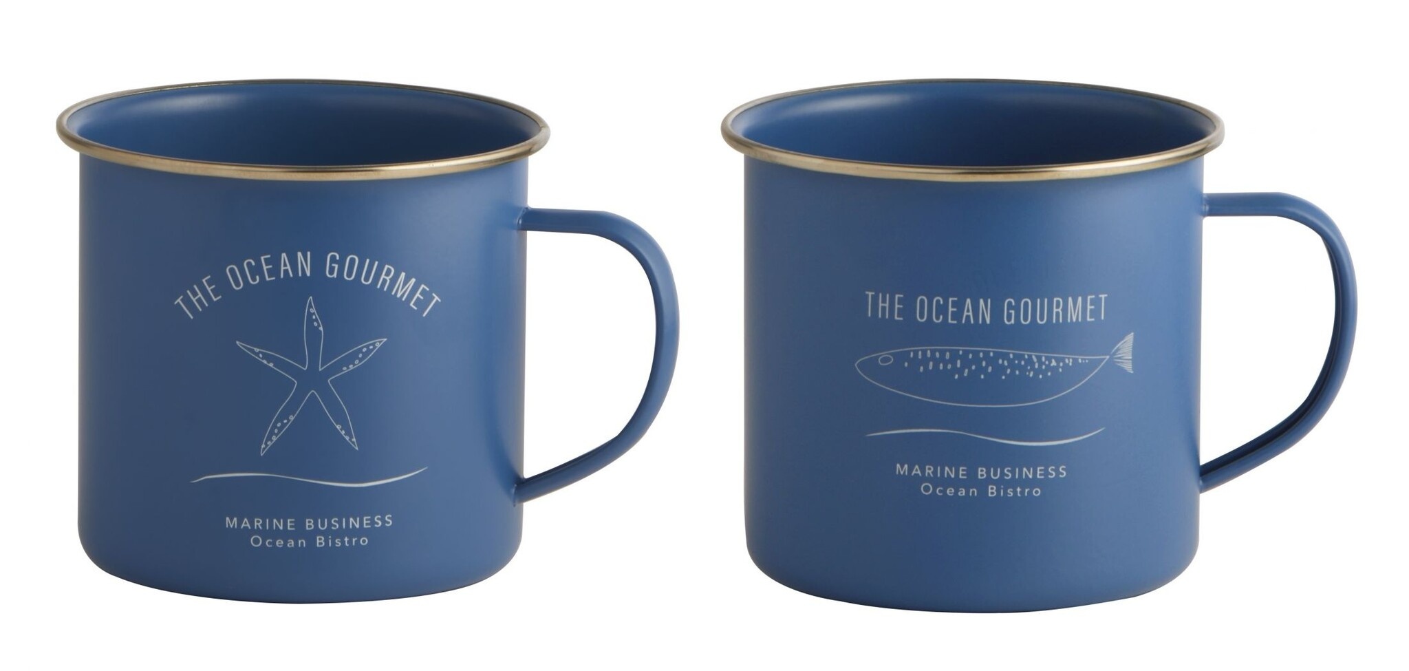 Menorca Mokken Set Blauw - 2 stuks