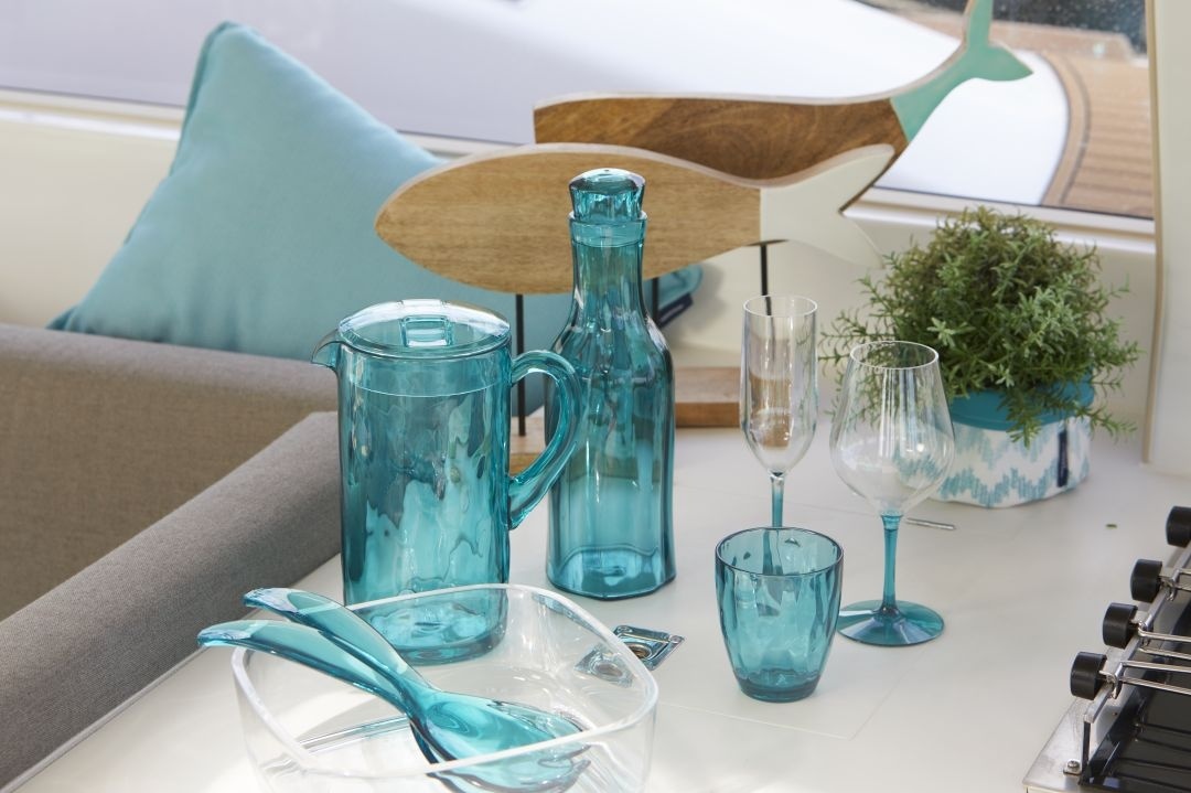 Happy Wijnglas Turquoise