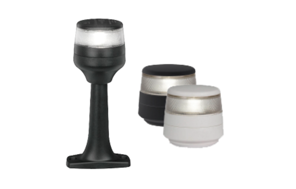 Hella wit rondschijnend toplicht NAVILED  360° BSH - zwart huis compact