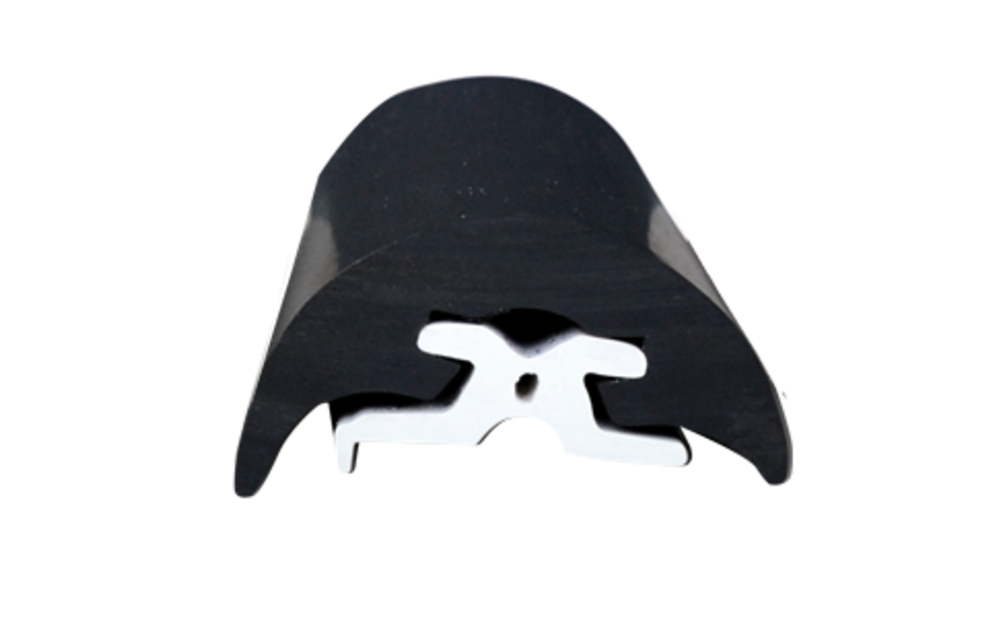 Stootlijst 'Radial 65', zwart, H=65mm, rollengte 16m