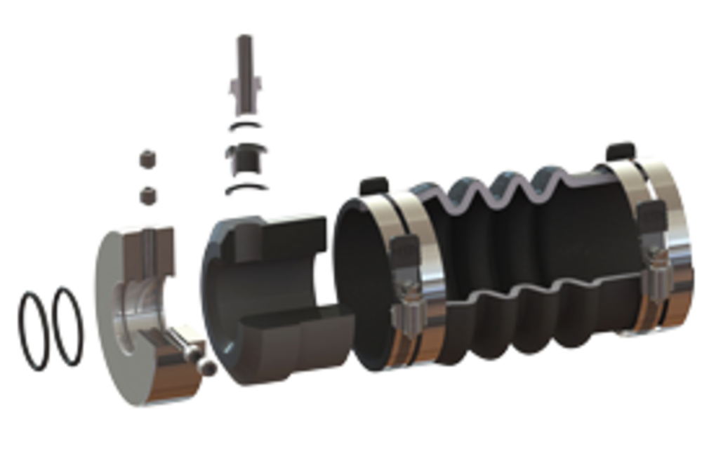 PSS Nitriel O-ringen & RVS inbusbouten-kit voor schroefas,