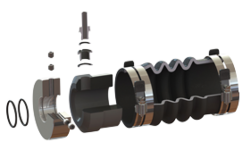 PSS Nitriel O-ringen & RVS inbusbouten-kit voor schroefas,