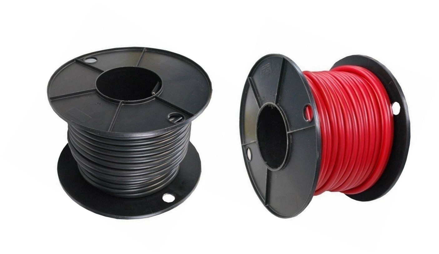 Accukabel rood 35mm² rol 25 meter