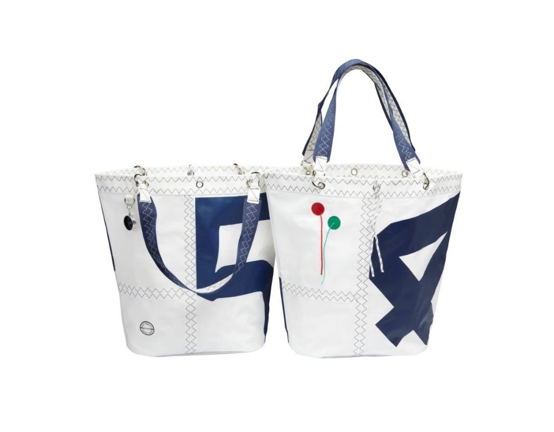 Zeildoek boodschappentas Sea Girl navy