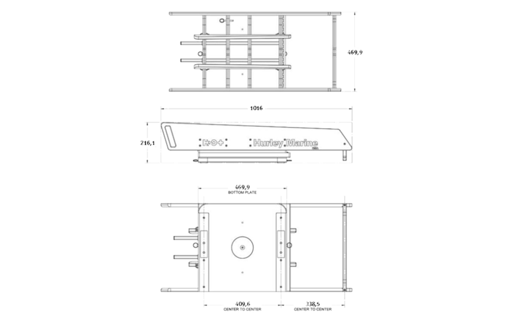 Hurley H3O+ Davit w/Manual Winch | Wit