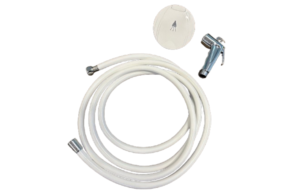 Allpa Handdouche met Inbouwkastje – Wit | 2,5m Slang