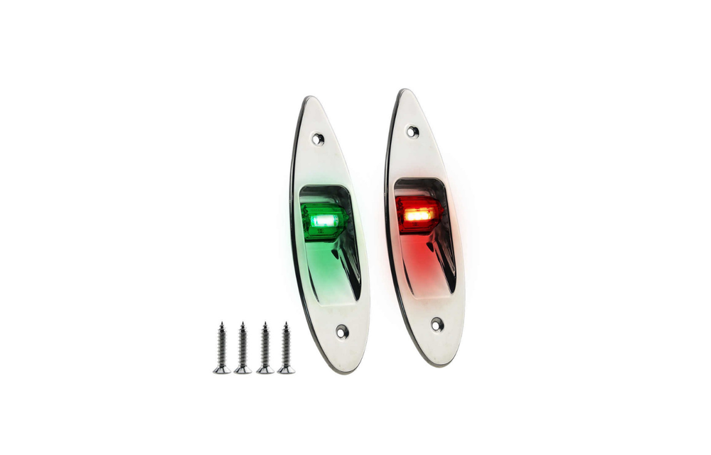 TM LED Rompbevestiging Navigatielamp RVS - Set